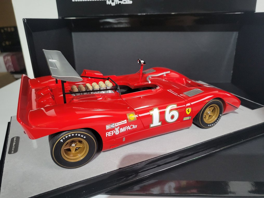 Tecnomodel 1:18 - Rennwagenmodell - Ferrari 612P CanAm Riverside 1969 Amon - TM18-256D #2.1