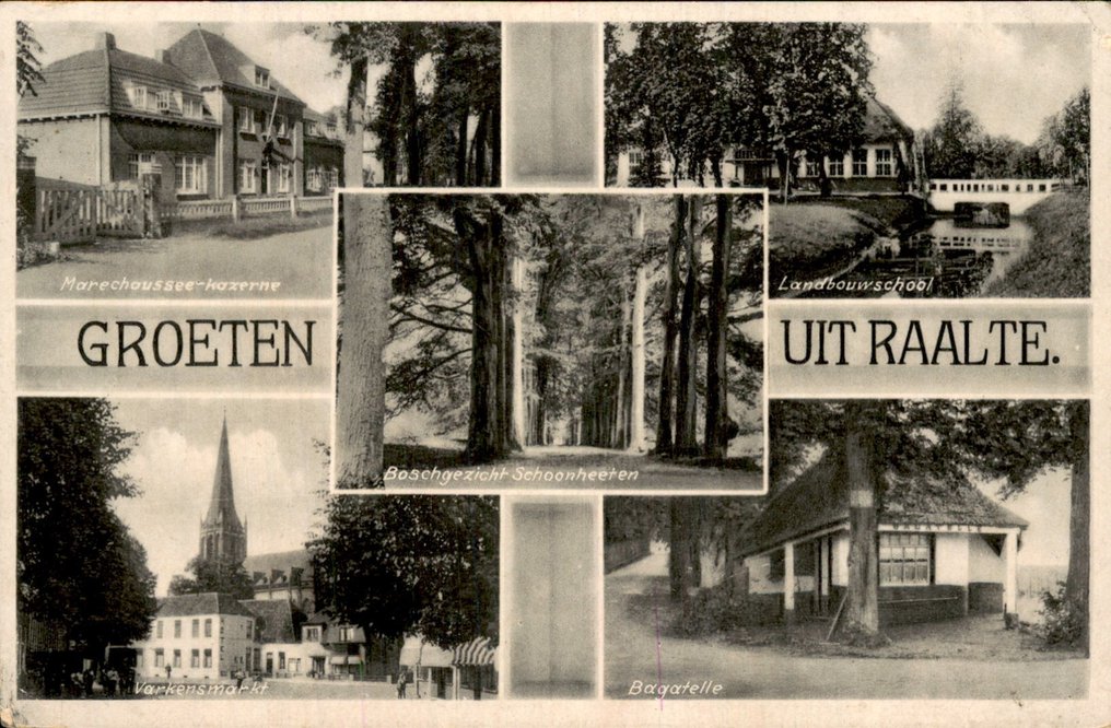 Alankomaat - Kaupungit Raalte, Deventer ja Olst-Wijhe - Postikortti (120) - 1900-1960 #3.2