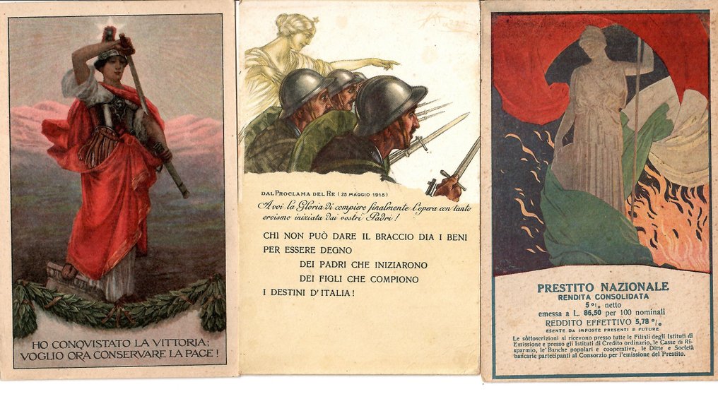 Olaszország - Európa, I. világháború, Katonai, Politika, Háború - Képeslap (40) - 1915-1920 #1.0
