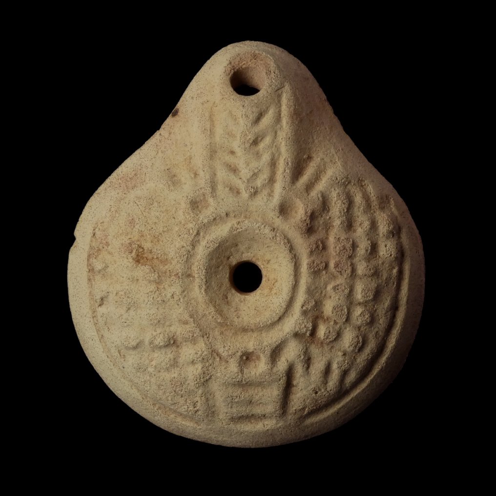 Het oude Egypte, Grieks-Romeinse periode Olielamp type 'Kikker' #2.1