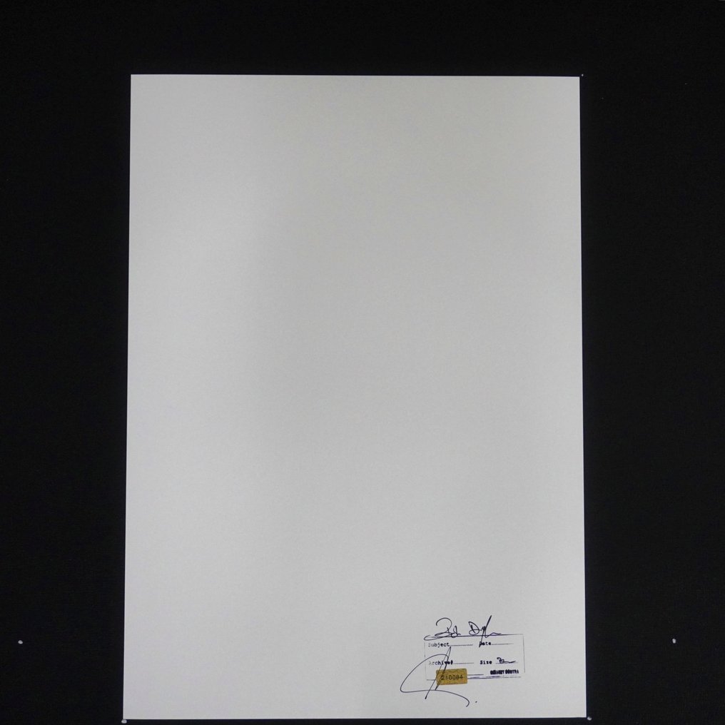 Bob Dylan 1966 - Fine Art Photographie - XL 42x30 cm - Limited Edition - Gallery Stamp & Currator signature - Collector - No Reserve #1.2