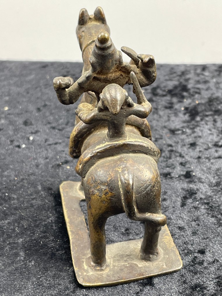 Paard met twee krijgers - Brons - India - late 19th - early 20th century #3.2